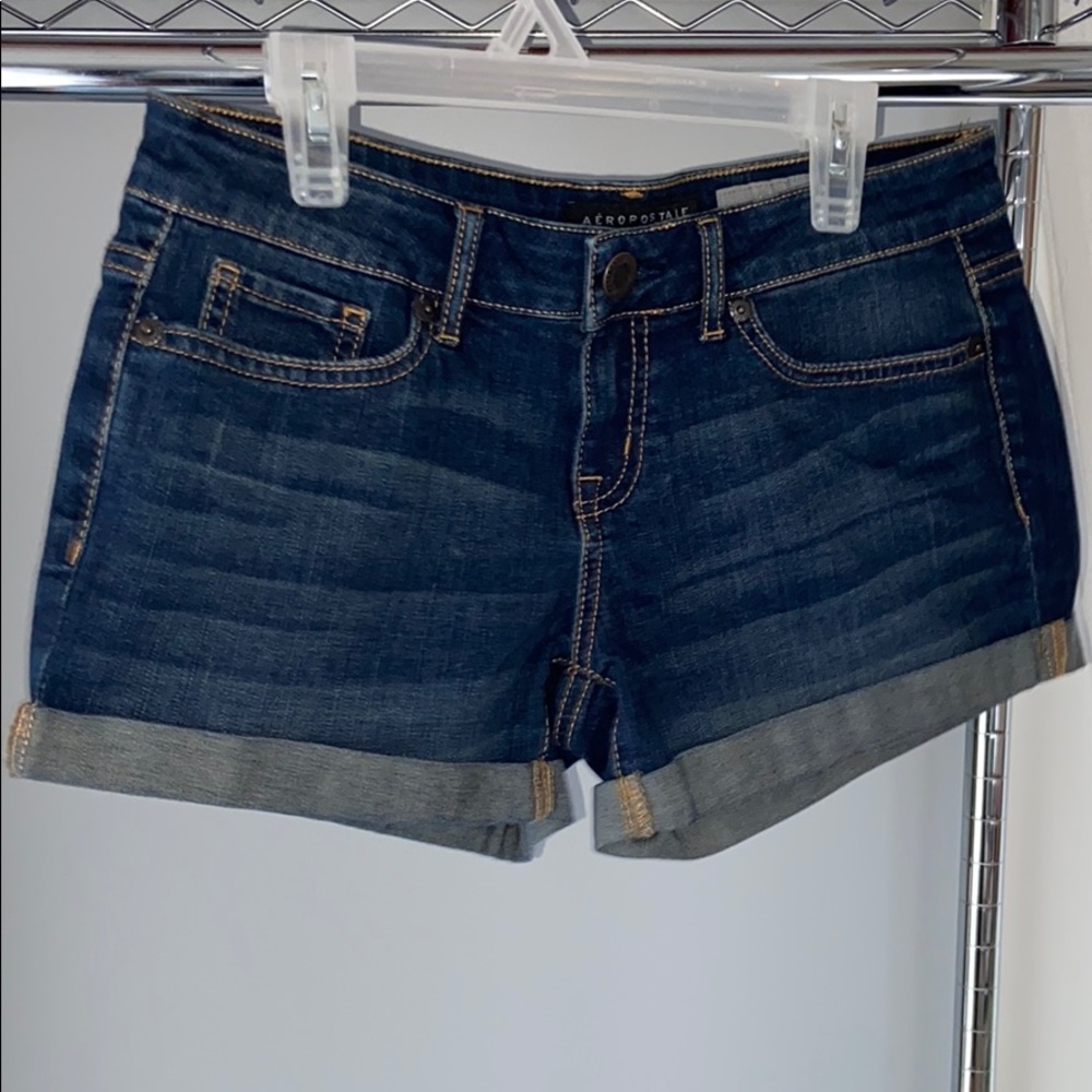 Aeropostale dark was denim shorts